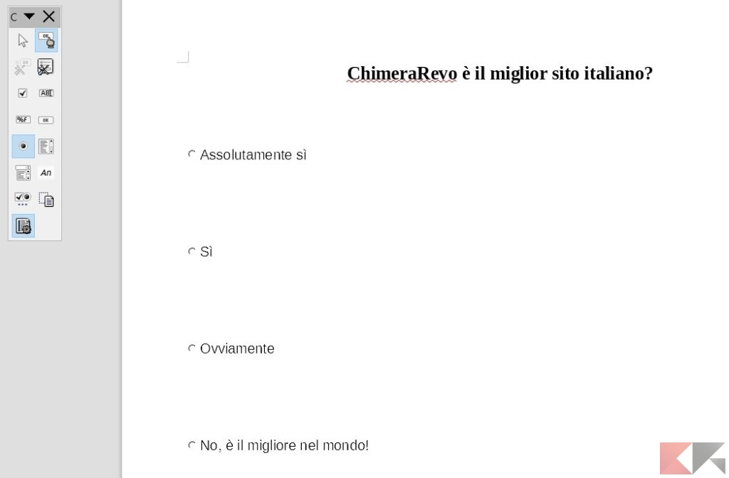 Come Creare Un Pdf Editabile Menu Campi Di Testo Quiz Chimerarevo