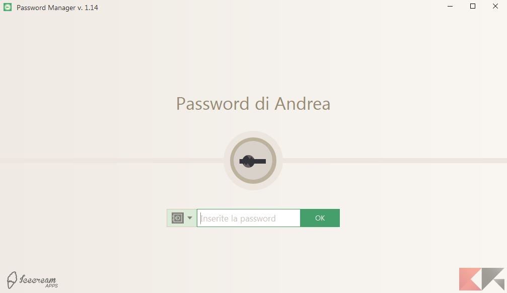 Icecream Password Manager