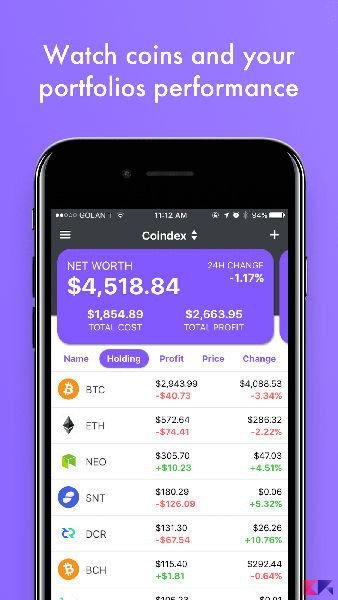 coindex cryptocurrency app