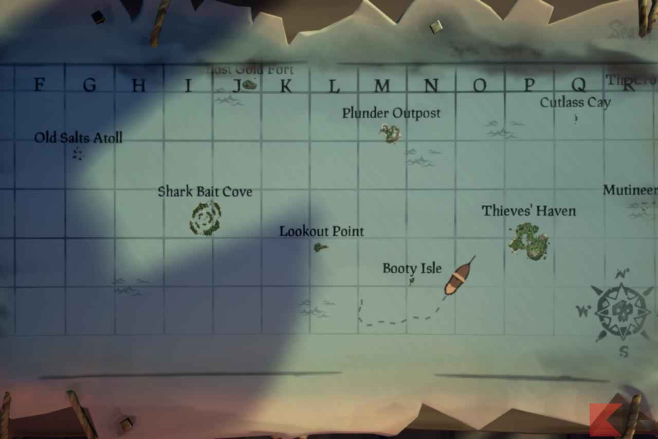 best sea of thieves map