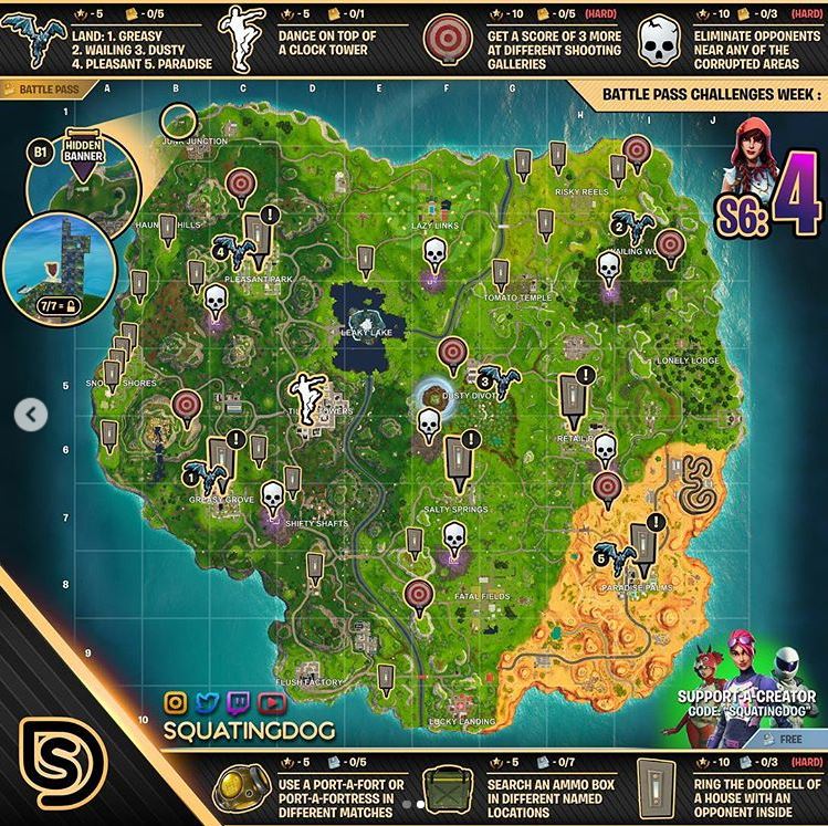 Fortnite Come Completare Le Sfide Della Settimana 4 Stagione 6 Chimerarevo 0708