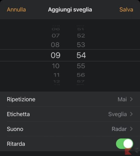 Come cambiare suoneria sveglia su iPhone ChimeraRevo